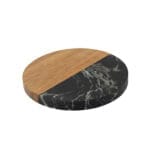 ⁦قاعدة اكواب سيراميك وخشب دائري⁩ - الصورة ⁦2⁩