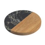 ⁦قاعدة اكواب سيراميك وخشب دائري⁩ - الصورة ⁦6⁩