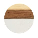 ⁦قاعدة اكواب سيراميك وخشب دائري⁩ - الصورة ⁦8⁩