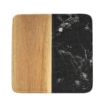 ⁦قاعدة اكواب سيراميك وخشب مربعة⁩ - الصورة ⁦4⁩