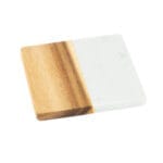 ⁦قاعدة اكواب سيراميك وخشب مربعة⁩ - الصورة ⁦6⁩