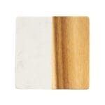 ⁦قاعدة اكواب سيراميك وخشب مربعة⁩ - الصورة ⁦9⁩