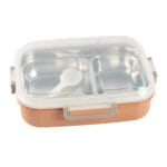 ⁦لانش بوكس ستانلس ستيل لون برتقالي⁩ - الصورة ⁦3⁩