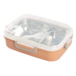 ⁦لانش بوكس ستانلس ستيل لون برتقالي⁩ - الصورة ⁦5⁩