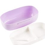 ⁦لانش بوكس أطفال لون بنفسجي بيضاوي⁩ - الصورة ⁦4⁩