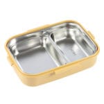 ⁦لانش بوكس ستانلس ستيل لون اصفر⁩ - الصورة ⁦2⁩