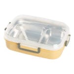 ⁦لانش بوكس ستانلس ستيل لون اصفر⁩ - الصورة ⁦4⁩