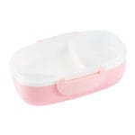 لانش بوكس أطفال لون زهري بيضاوي