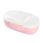 ⁦لانش بوكس أطفال لون زهري بيضاوي⁩ - الصورة ⁦2⁩