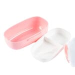 ⁦لانش بوكس أطفال لون زهري بيضاوي⁩ - الصورة ⁦3⁩