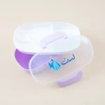 ⁦لانش بوكس أطفال لون بنفسجي بيضاوي⁩ - الصورة ⁦2⁩